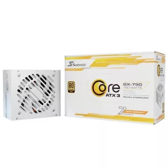 Sursă de alimentare SEASONIC Core GX 750W Albă, 120mm, Complet modulară, 80+ Gold, ATX 3.1