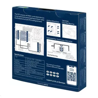 Ventilator ARCTIC F12 PWM PST CO 120x120x25mm, negru Ventilator ARCTIC F12 PWM PST CO 120x120x25mm, negru