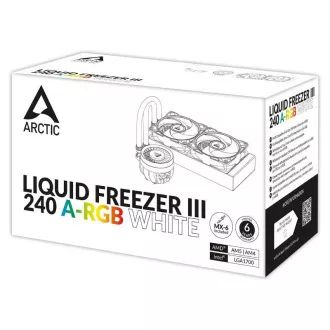 ARCTIC Răcitor de apă Liquid Freezer III 240 ARGB, 2x120mm, AM5, LGA1851, alb