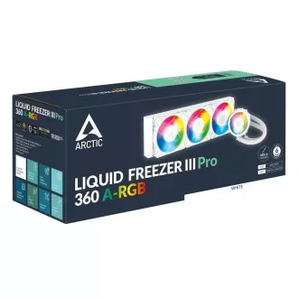 Răcitor de apă ARCTIC Liquid Freezer III 360 Pro ARGB, 3x120mm, AM5, LGA1851, alb