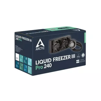 Răcitor de apă ARCTIC Liquid Freezer III 240 Pro, 2x120mm, AM5, LGA1851, negru