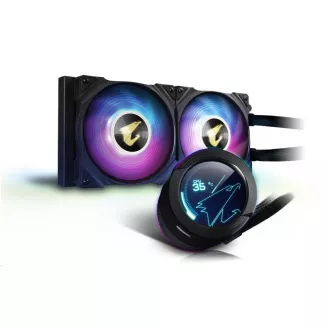 Răcitor de apă GIGABYTE AORUS WATERFORCE X 240, 120 mm ARGB, ecran LCD Răcitor de apă GIGABYTE AORUS WATERFORCE X 240, 120 mm ARGB, ecran LCD