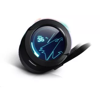 Răcitor de apă GIGABYTE AORUS WATERFORCE X 240, 120 mm ARGB, ecran LCD Răcitor de apă GIGABYTE AORUS WATERFORCE X 240, 120 mm ARGB, ecran LCD