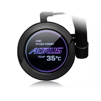 Răcitor de apă GIGABYTE AORUS WATERFORCE X 240, 120 mm ARGB, ecran LCD Răcitor de apă GIGABYTE AORUS WATERFORCE X 240, 120 mm ARGB, ecran LCD
