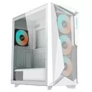 Carcasă GIGABYTE GB-C301GW, hub ARGB, panou lateral transparent, Mid-tower, 4 ventilatoare ARGB, albă