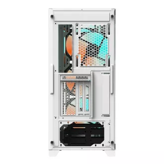 Carcasă GIGABYTE GB-C301GW, hub ARGB, panou lateral transparent, Mid-tower, 4 ventilatoare ARGB, albă