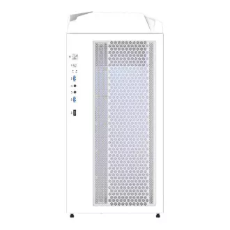Carcasă GIGABYTE GB-C301GW, hub ARGB, panou lateral transparent, Mid-tower, 4 ventilatoare ARGB, albă