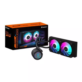 Răcitor de apă GIGABYTE AORUS WATERFORCE X II 240, 2x120mm ARGB, display LCD, LGA1851, AM5