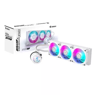 Răcitor de apă GIGABYTE AORUS WATERFORCE II 360I, 3x120mm, ARGB, LGA1851, AM5, Alb