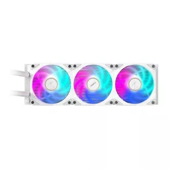 Răcitor de apă GIGABYTE AORUS WATERFORCE X II 360I, 3x 120mm, ARGB, Display LCD, LGA1851, AM5, Alb