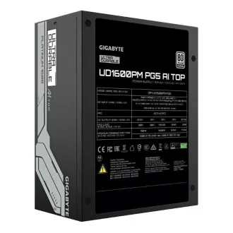 Sursa de alimentare GIGABYTE UD1600PM PG5 AI TOP, 1600W, 80+ Platinum, ventilator 140mm