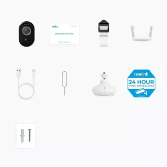 Cameră de securitate REOLINK Argus B330, Argus 3 Pro, 2.4 GHz, USB-C, albă