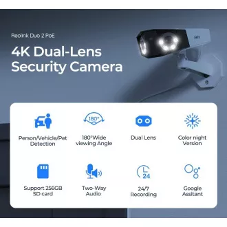 Camera de securitate REOLINK Duo Series P730, Duo 2 PoE, 4MP