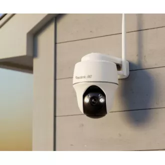 Cameră de securitate REOLINK Argus B440, 2.4 GHz, USB-C, Panou solar, 64GB, albă