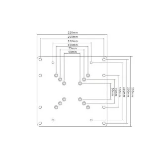Adaptor VESA pentru suporturi de fibră VESA200