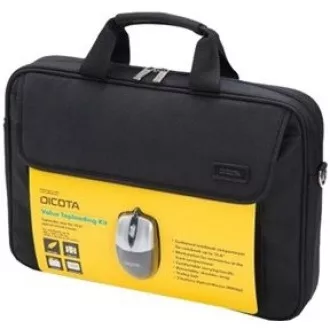 DICOTA Toploader 15.6 negru cu mouse inclus DICOTA Toploader 15.6 negru cu mouse inclus