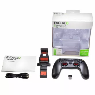 EVOLVEO Fighter F1, gamepad wireless pentru PC, PlayStation 3, cutie Android / smartphone