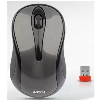 A4tech G3-280N, V-Track, mouse optic fără fir, 2,4 GHz, rază de 10 m, gri-negru