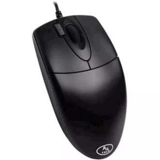 A4tech OP-760 Black, mouse, 1 rotiță, 3 butoane, USB, negru