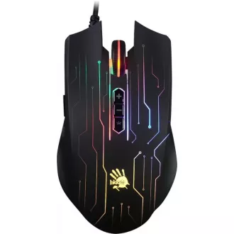 Mouse de gaming A4tech BLOODY Q81, 3200DPI, USB, RGB, negru Mouse de gaming A4tech BLOODY Q81, 3200DPI, USB, RGB, negru