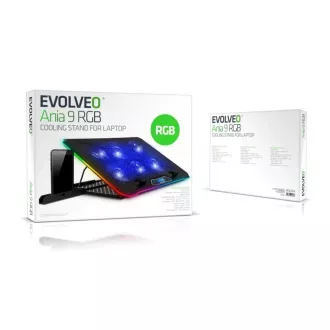 EVOLVEO Ania 9 RGB, suport reglabil pentru laptopuri