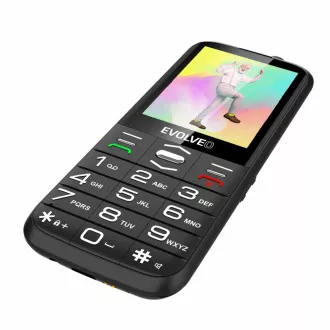 EVOLVEO EasyPhone XO, telefon mobil pentru seniori cu suport de încărcare, negru EVOLVEO EasyPhone XO, telefon mobil pentru seniori cu suport de încărcare, negru