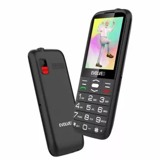 EVOLVEO EasyPhone XO, telefon mobil pentru seniori cu suport de încărcare, negru EVOLVEO EasyPhone XO, telefon mobil pentru seniori cu suport de încărcare, negru