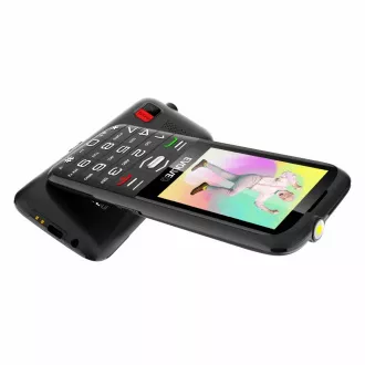 EVOLVEO EasyPhone XO, telefon mobil pentru seniori cu suport de încărcare, negru EVOLVEO EasyPhone XO, telefon mobil pentru seniori cu suport de încărcare, negru