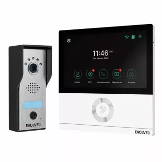 EVOLVEO DoorPhone AHD7, Set videophone home WiFi cu monitor alb pentru control poarta sau usa