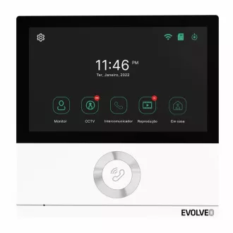 EVOLVEO DoorPhone AHD7, Set videophone home WiFi cu monitor alb pentru control poarta sau usa