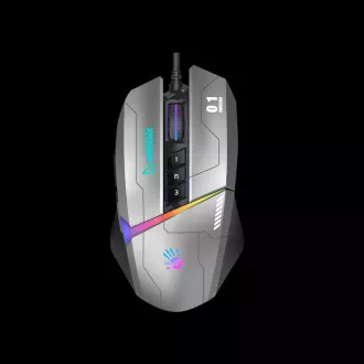 A4tech Bloody Mouse W60 Max activat, mouse pentru jocuri cu iluminare din spate, 12000 DPI, USB, gri