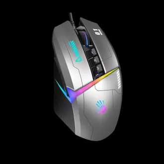 A4tech Bloody Mouse W60 Max activat, mouse pentru jocuri cu iluminare din spate, 12000 DPI, USB, gri