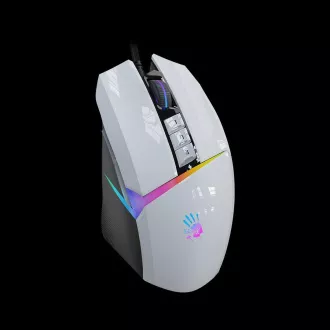 A4tech Bloody Mouse W60 Max activat, Mouse pentru jocuri cu iluminare din spate, 12000 DPI, USB, alb