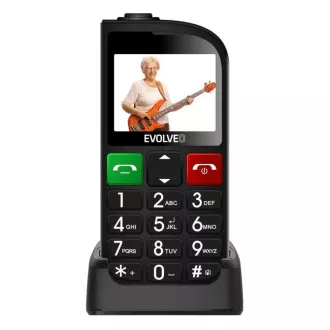 EVOLVEO Telefon mobil pentru seniori cu suport de incarcare EasyPhone FL, negru EVOLVEO Telefon mobil pentru seniori cu suport de incarcare EasyPhone FL, negru