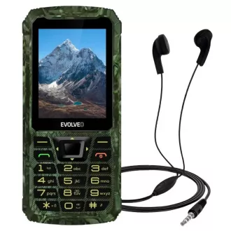 EVOLVEO StrongPhone Z6, telefon Dual SIM rezistent la apă, camuflaj de vânătoare