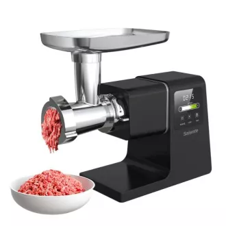 Mașină de tocat carne Salente MeatPlus cu ecran tactil, neagră