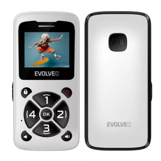 EVOLVEO Telefon mobil pentru seniori EasyPhone ID, alb