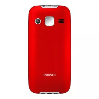 EVOLVEO EasyPhone XR, telefon mobil pentru seniori cu suport de incarcare, rosu