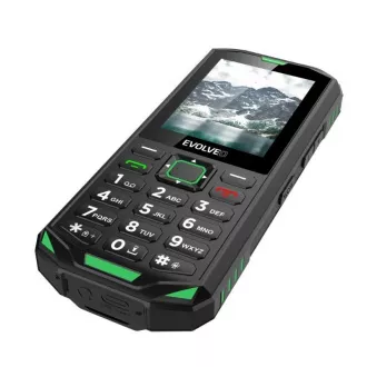 EVOLVEO StrongPhone X5, telefon Dual SIM rezistent la apă, negru-verde