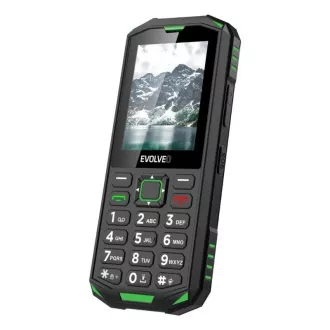 EVOLVEO StrongPhone X5, telefon Dual SIM rezistent la apă, negru-verde