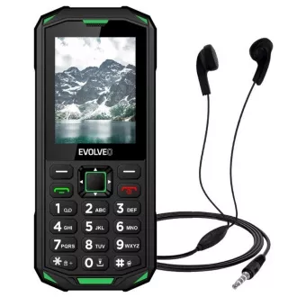 EVOLVEO StrongPhone X5, telefon Dual SIM rezistent la apă, negru-verde