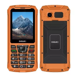 EVOLVEO StrongPhone Z6, telefon Dual SIM rezistent la apă, portocaliu