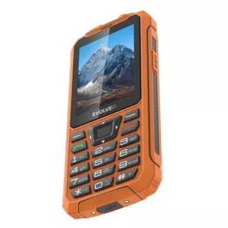 EVOLVEO StrongPhone Z6, telefon Dual SIM rezistent la apă, portocaliu