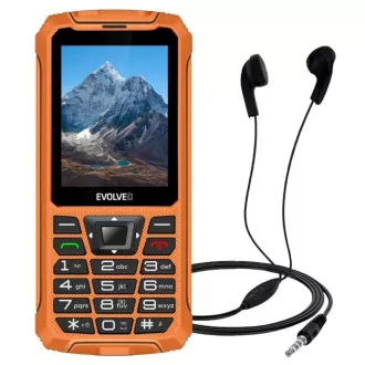 EVOLVEO StrongPhone Z6, telefon Dual SIM rezistent la apă, portocaliu