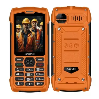 EVOLVEO StrongPhone H1, telefon Dual SIM rezistent și impermeabil, portocaliu EVOLVEO StrongPhone H1, telefon Dual SIM rezistent și impermeabil, portocaliu