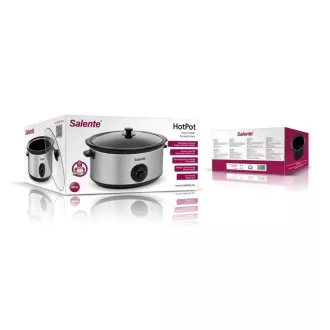 Salente HotPot, slow cooker, 6,5 l, oțel inoxidabil Salente HotPot, slow cooker, 6,5 l, oțel inoxidabil