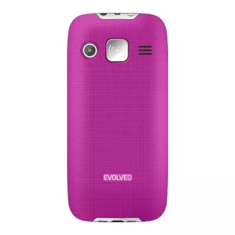 EVOLVEO EasyPhone XR, telefon mobil pentru seniori cu suport de încărcare, roz