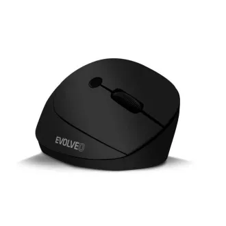 EVOLVEO LadyErgo, mouse vertical ergonomic silențios, 2.4GHz, negru