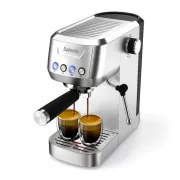Salente Coffio, cafetieră cu pârghie, oțel inoxidabil