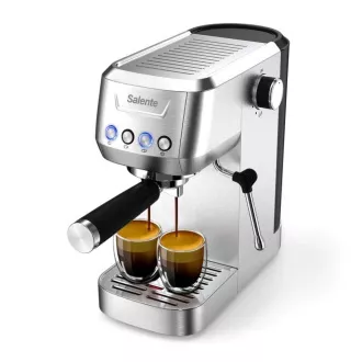 Salente Coffio, cafetieră cu pârghie, oțel inoxidabil